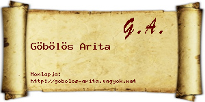 Göbölös Arita névjegykártya