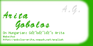 arita gobolos business card